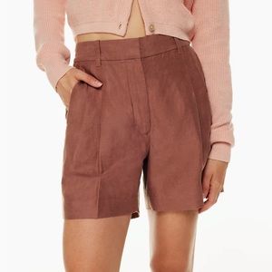 Wilfred Effortless Shorts Linen 5 inches Size 2 Mocha Sorbet